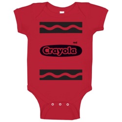 Crayola Red Crayon Halloween Costume Cute Funny Baby One Piece Crayola Red Crayon Halloween Costume Cute Funny Baby One Piece