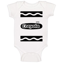 Crayola White Crayon Halloween Costume Cute Funny Baby One Piece Crayola White Crayon Halloween Costume Cute Funny Baby One Piece