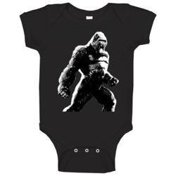 King Kong Silhouette Spooky Halloween Baby One Piece King Kong Silhouette Spooky Halloween Baby One Piece