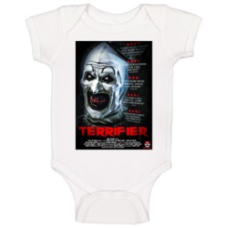 Terrifier Horror Movie Poster 2 Halloween Baby One Piece Terrifier Horror Movie Poster 2 Halloween Baby One Piece