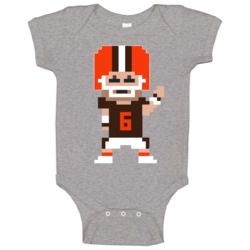 Baker Mayfield Cleveland Football Quarterback 8-bit Tecmo Fan Baby One Baker Mayfield Cleveland Football Quarterback 8-bit Tecmo Fan Baby One