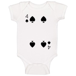 Four Of Spades Playing Card Halloween Costume Baby One Piece Four Of Spades Playing Card Halloween Costume Baby One Piece
