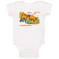 La Croix Apricot Sparkling Water Halloween Costume Baby One Piece La Croix Apricot Sparkling Water Halloween Costume Baby One Piece