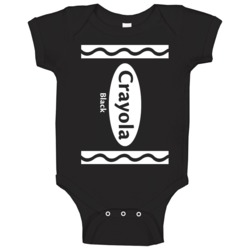 Crayola Black Crayon Funny Halloween Costume Baby One Piece Crayola Black Crayon Funny Halloween Costume Baby One Piece