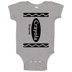Crayola Burgundy Crayon Funny Halloween Costume Baby One Piece Crayola Burgundy Crayon Funny Halloween Costume Baby One Piece