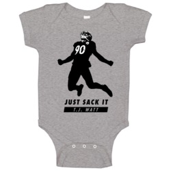 Tj Watt Just Sack It Fan Baby One Piece Tj Watt Just Sack It Fan Baby One Piece