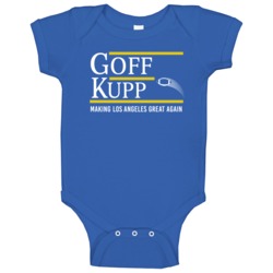 Jared Goff Cooper Kupp President Los Angeles Football Duo Fan Baby One Jared Goff Cooper Kupp President Los Angeles Football Duo Fan Baby One