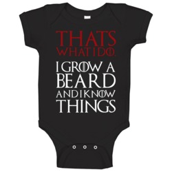 Game Of Thrones Thats What I Do I Grow A Beard And I Know Things Tv Sh Game Of Thrones Thats What I Do I Grow A Beard And I Know Things Tv Sh