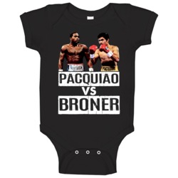 Pacquiao Vs Broner Fight Card Poster Fan Baby One Piece Pacquiao Vs Broner Fight Card Poster Fan Baby One Piece