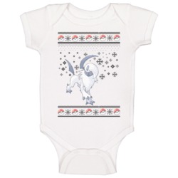 Absol Pokemon Ugly Christmas Sweater Baby One Piece Absol Pokemon Ugly Christmas Sweater Baby One Piece