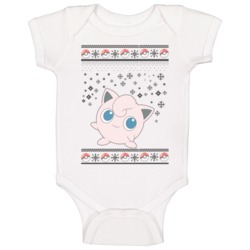 Jigglypuff Pokemon Ugly Christmas Sweater Baby One Piece Jigglypuff Pokemon Ugly Christmas Sweater Baby One Piece