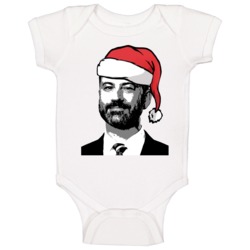 Jimmy Kimmel Santa Hat Christmas Baby One Piece Jimmy Kimmel Santa Hat Christmas Baby One Piece