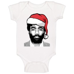 Donald Glover Santa Hat Christmas Baby One Piece Donald Glover Santa Hat Christmas Baby One Piece