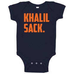 Khalil Sack Football Fan Baby One Piece Khalil Sack Football Fan Baby One Piece