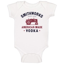 Smithworks Vodka American Liquor Alcohol Lovers Baby One Piece Smithworks Vodka American Liquor Alcohol Lovers Baby One Piece