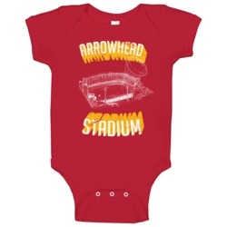 Arrowhead Stadium Vintage Football Baby One Piece Arrowhead Stadium Vintage Football Baby One Piece