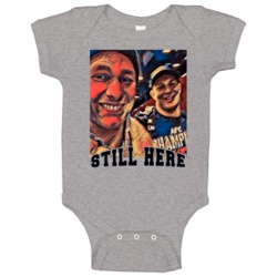 Tom Brady And Rob Gronk Still Here Cool Football Fan Baby One Piece Tom Brady And Rob Gronk Still Here Cool Football Fan Baby One Piece