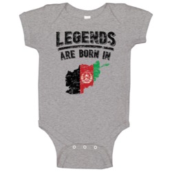 Legends Are Born In Afghanistan Vintage Baby One Piece Legends Are Born In Afghanistan Vintage Baby One Piece