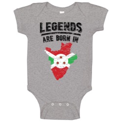 Legends Are Born In Burundi Vintage Baby One Piece Legends Are Born In Burundi Vintage Baby One Piece