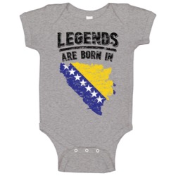 Legends Are Born In Bosnia And Herzegovina Vintage Baby One Piece Legends Are Born In Bosnia And Herzegovina Vintage Baby One Piece