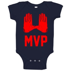 Julian Edelman Gloves Mvp New England Football Fan Baby One Piece Julian Edelman Gloves Mvp New England Football Fan Baby One Piece