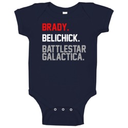 Brady Belichick Battlestar Galactica New England Football Fan Baby One Brady Belichick Battlestar Galactica New England Football Fan Baby One