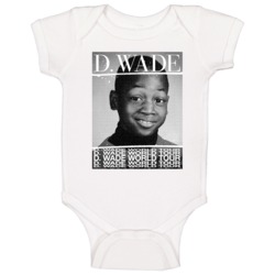D Wade Word Tour Dwyane Miami Basketball Player Fan Baby One Piece