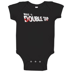 Rule #2 Double Tap Zombieland Movie Quote Fan Baby One Piece Rule #2 Double Tap Zombieland Movie Quote Fan Baby One Piece
