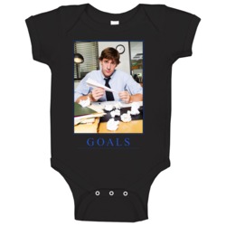 The Office Jim Halpert Goals Baby One Piece The Office Jim Halpert Goals Baby One Piece