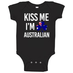 Kiss Me I'm Australian Irish St Patrick's Day Nationality Parody Beer Kiss Me I'm Australian Irish St Patrick's Day Nationality Parody Beer