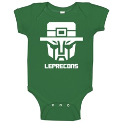 Leprecons Transformers Funny St Patricks Day Baby One Piece Leprecons Transformers Funny St Patricks Day Baby One Piece