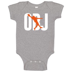 Obj Odell Beckham Jr The Catch Cleveland Football Fan Baby One Piece Obj Odell Beckham Jr The Catch Cleveland Football Fan Baby One Piece