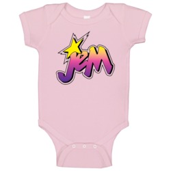 Jem And The Holograms Retro Vintage Cartoon Logo Baby One Piece Jem And The Holograms Retro Vintage Cartoon Logo Baby One Piece
