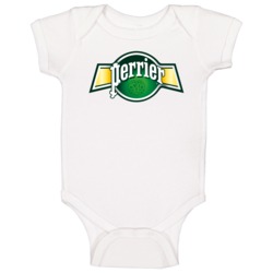 Perrier Sparkling Water Drink Bottle Logo Fan Baby One Piece Perrier Sparkling Water Drink Bottle Logo Fan Baby One Piece