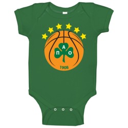 Panathinaikos Bc Greek Athens Basketball Club Team Fan Baby One Piece
