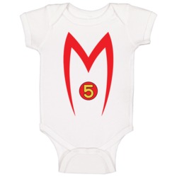Speed Racer Mach 5 Car Logo Japanese Racing Cartoon Baby One Piece Speed Racer Mach 5 Car Logo Japanese Racing Cartoon Baby One Piece