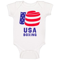 Usa Boxing Patriotic Fighter Glove Baby One Piece Usa Boxing Patriotic Fighter Glove Baby One Piece