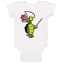 Touche Turtle Hanna Barbera Cartoon Poster Fan Baby One Piece Touche Turtle Hanna Barbera Cartoon Poster Fan Baby One Piece
