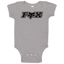 Fox Racing American Extreme Sports Brand Logo Raglan Baby One Piece