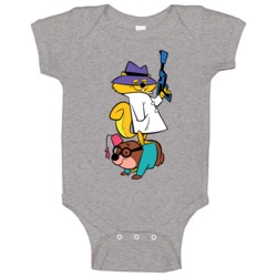 Secret Squirrel Retro Hanna Barbera Cartoon Poster Fan Raglan Baby One Secret Squirrel Retro Hanna Barbera Cartoon Poster Fan Raglan Baby One