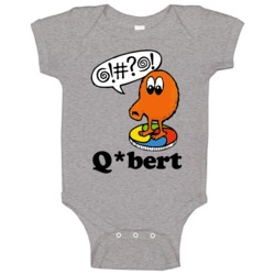 Qbert Retro Vintage Video Game Character Poster Fan Raglan Baby One Pi Qbert Retro Vintage Video Game Character Poster Fan Raglan Baby One Pi