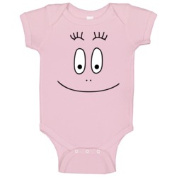 Barbapapa 1970s Cartoon Face Baby One Piece Barbapapa 1970s Cartoon Face Baby One Piece