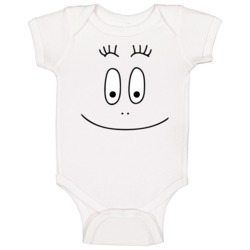 Barbapapa 1970s Cartoon Face Baby One Piece Barbapapa 1970s Cartoon Face Baby One Piece