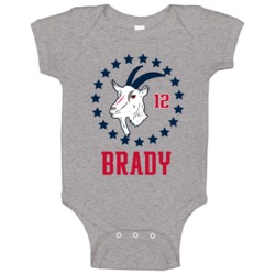 Tom Brady 12 Goat New England Football Player Fan Raglan Baby One Piec Tom Brady 12 Goat New England Football Player Fan Raglan Baby One Piec