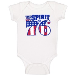 The Spirit Of 76 Vintange Look Centennial Celebration Baby One Piece The Spirit Of 76 Vintange Look Centennial Celebration Baby One Piece