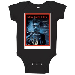 New Jack City Movie Poster 90s Action Gangster Movie Fan Baby One Piec New Jack City Movie Poster 90s Action Gangster Movie Fan Baby One Piec