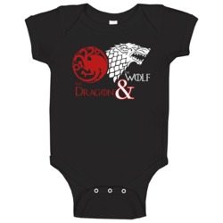 Game Of Thrones The Dragon And The Wolf Baby One Piece