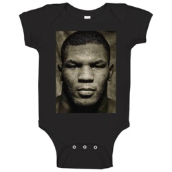 Vintage Mike Tyson Photograph Baby One Piece Vintage Mike Tyson Photograph Baby One Piece
