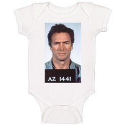 Clint Eastwood Escape Celebrity Mugshot Vintage Grunge Look Fan Baby O Clint Eastwood Escape Celebrity Mugshot Vintage Grunge Look Fan Baby O