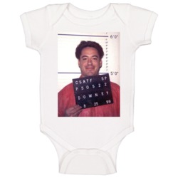 Robert Downey Jr Celebrity Mugshot Vintage Grunge Look Fan Baby One Pi Robert Downey Jr Celebrity Mugshot Vintage Grunge Look Fan Baby One Pi